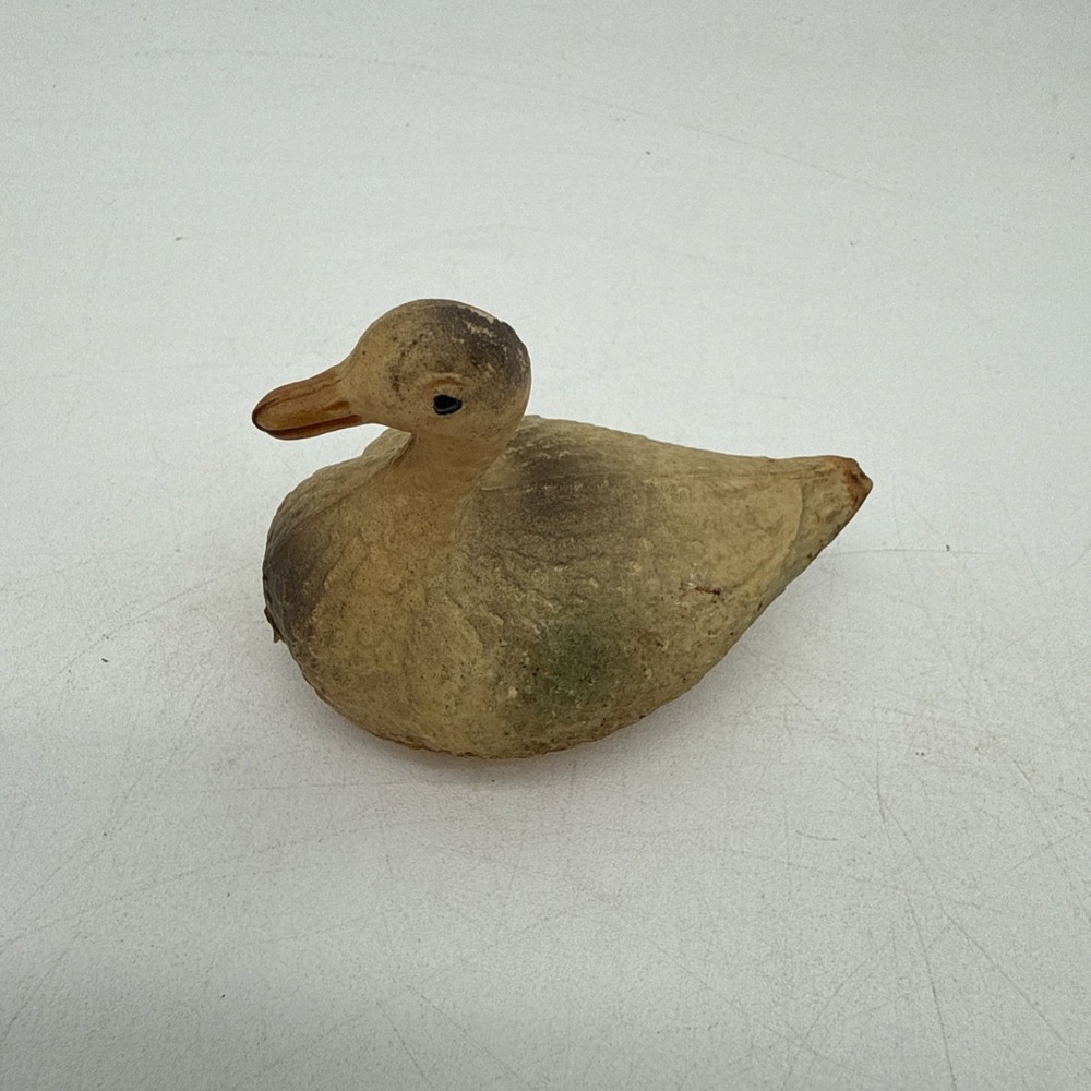 Viscoloid Toy Duck Figure 2.5" Celluloid Antique Vintage Farm